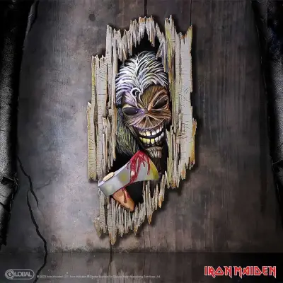 Figurine iron maiden killers eddie wall plaque